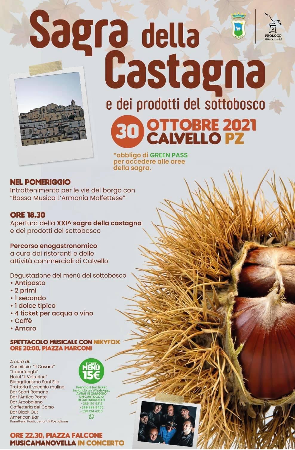 XXI Sagra della Castagna – CuoreBasilicata.it