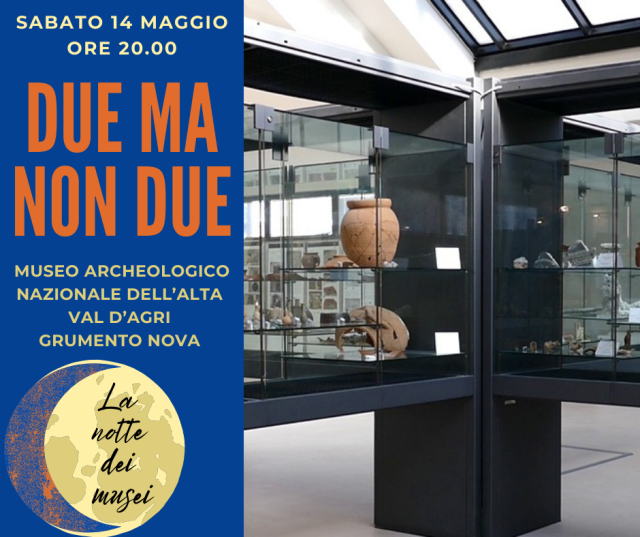 Il docufilm Due Ma Non Due al Museo Archeologico Nazionale dell’Alta Val d’Agri sabato 14 maggio ore 20.00